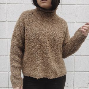 VINTAGE WOOL BLEND FUNNEL NECK SWEATER